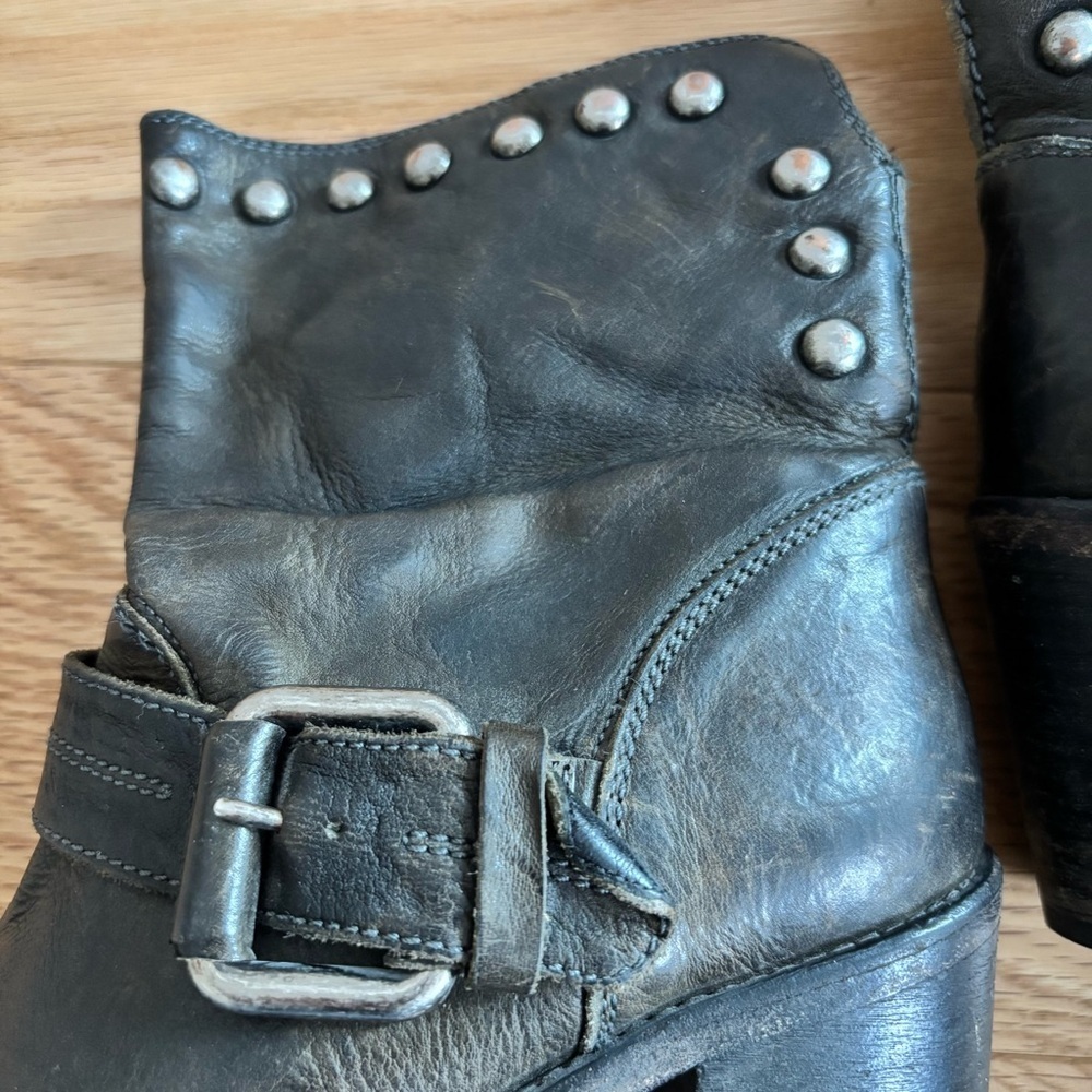 🐎 OXS Heeled Brown Leather Boots - size 38​​ - Picture 8 of 9